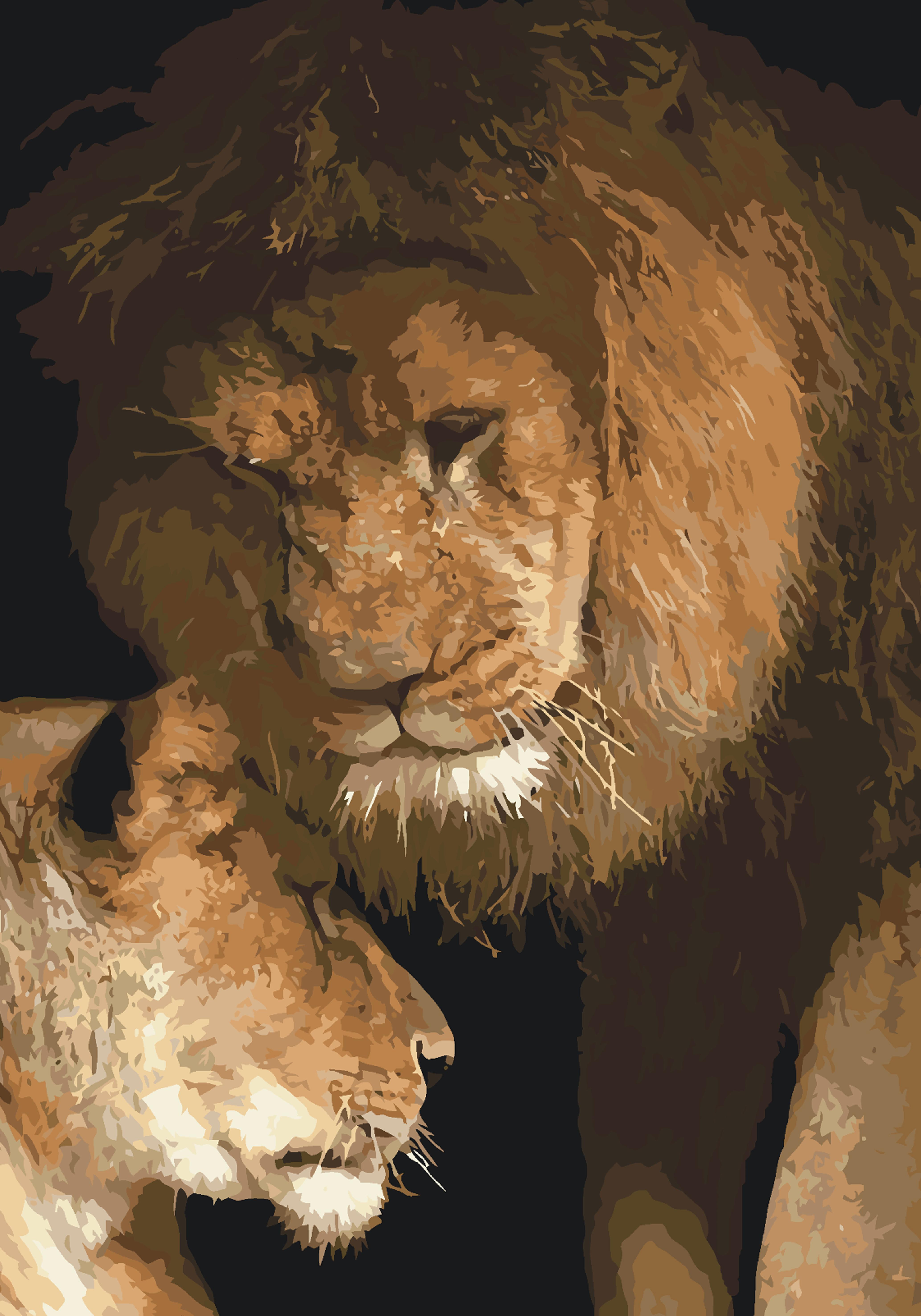 Картина по номерам Идейка Сила любви 35х50 см (KH2489)