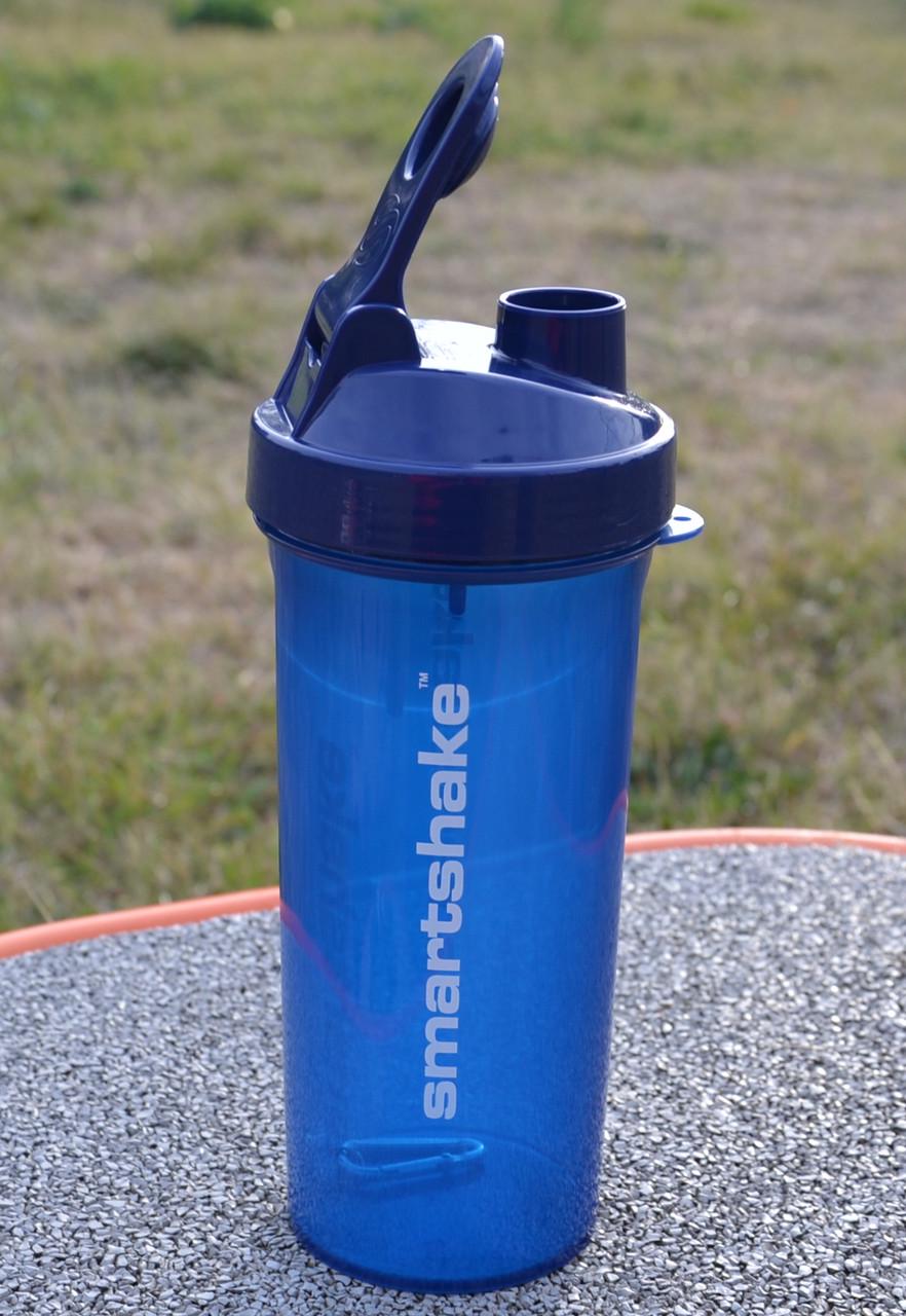 Шейкер спортивний Smartshake Lite 1000 ml Glossy/Navy Blue - фото 4