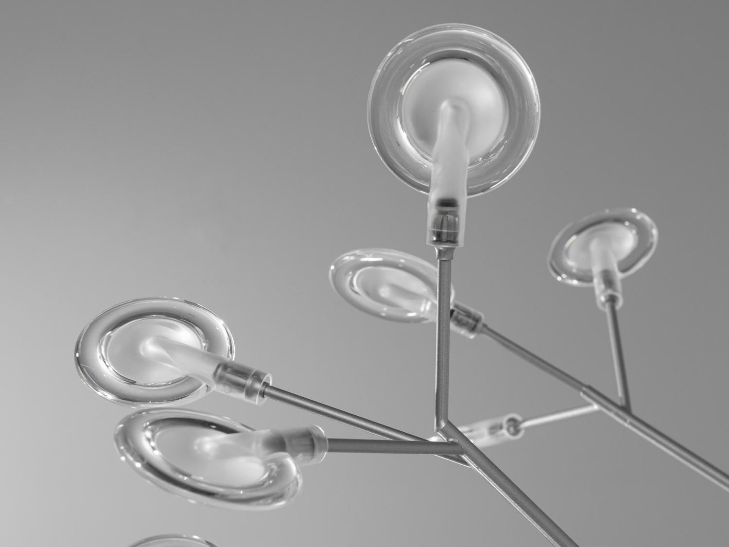 Люстра подвесная Светлячок 45 ламп Хром сатин (887-45C SL) - фото 4