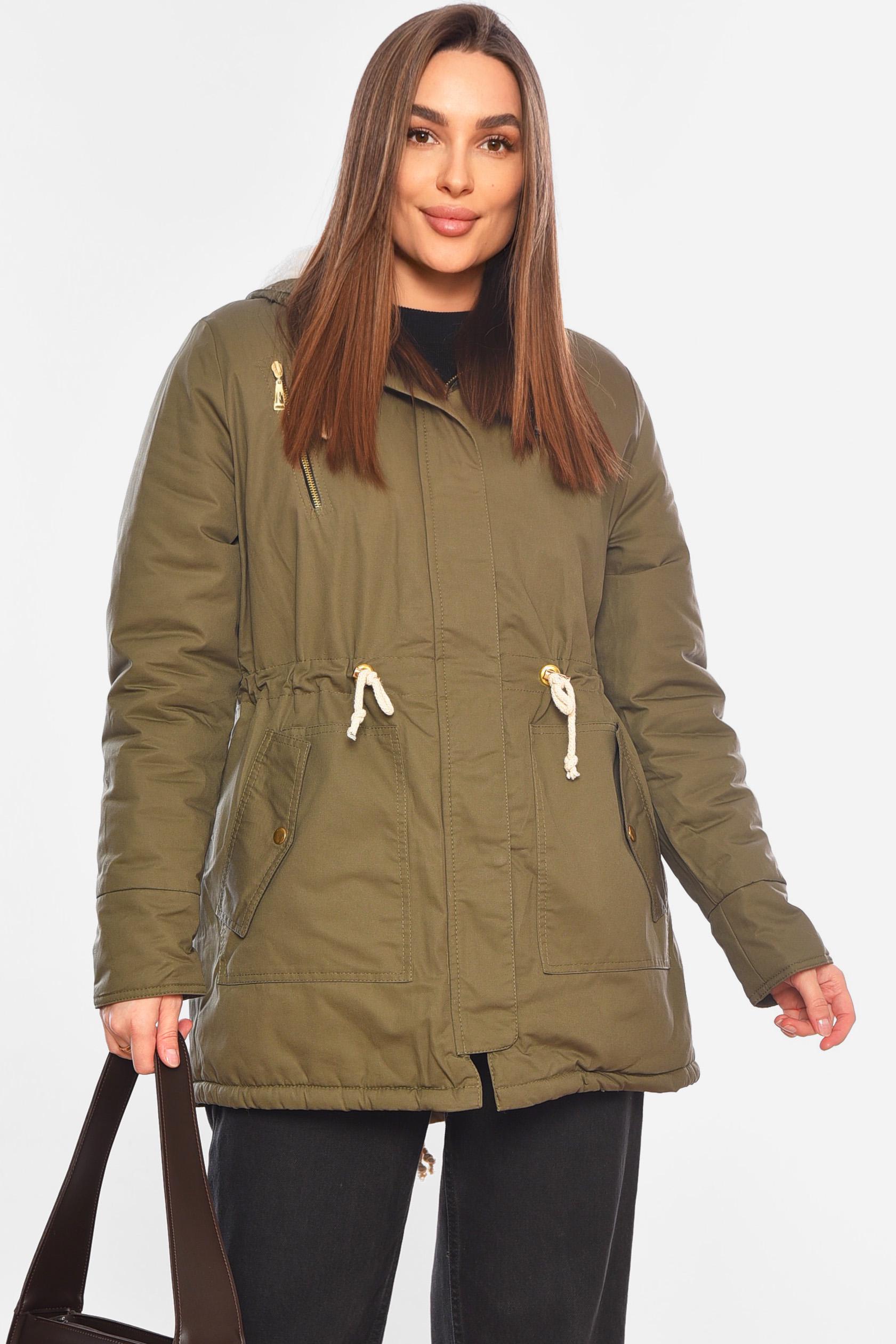 Куртка женская демисезонная M Хаки (197771)