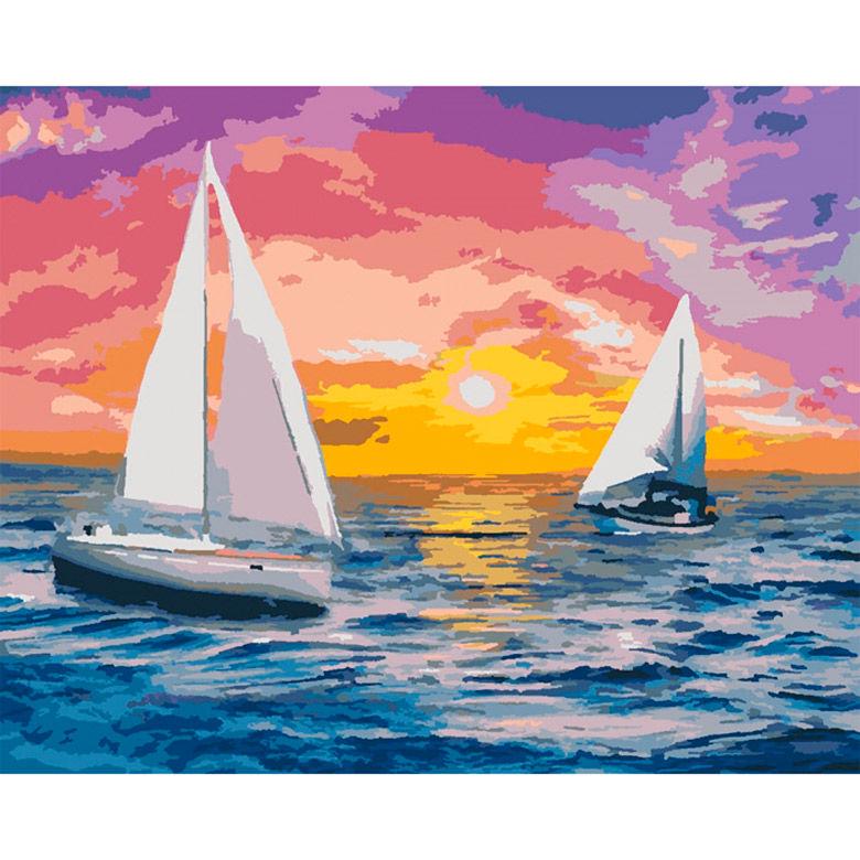 Картина по номерам Идейка КН2731 Встречая рассвет 40х50 см (L052576)