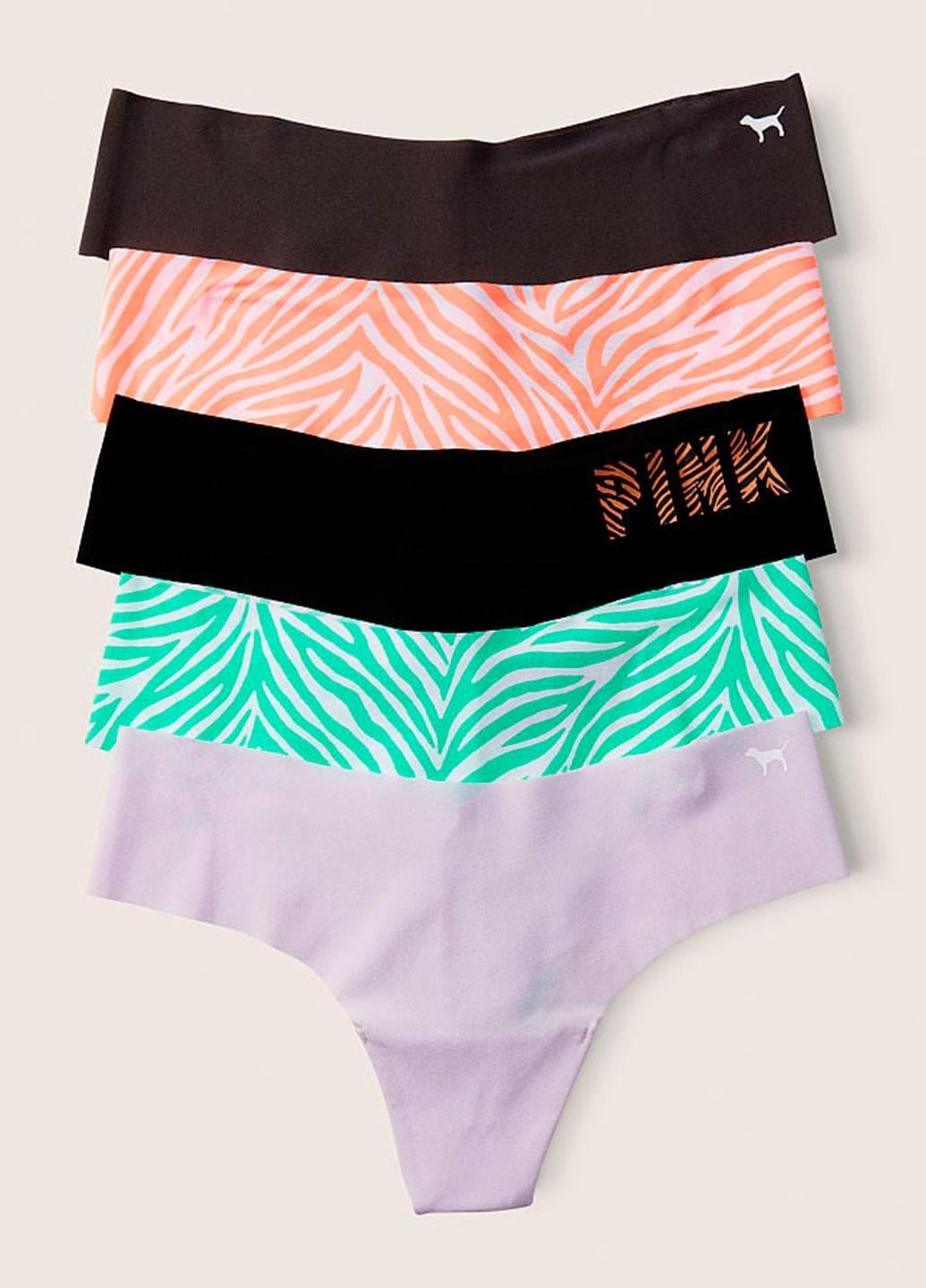 Набор женских трусов Victoria's Secret 3600000142041S8QM M 5 шт. Разноцветный (63481666)