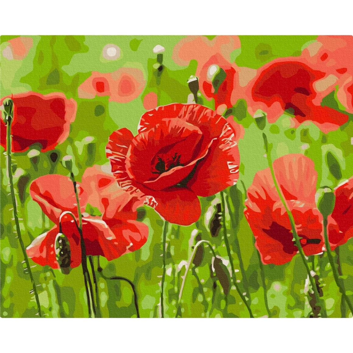 Картина по номерам Brushme Красные маки 40х50 см (BS53703)