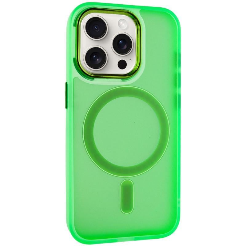 Протиударний Чохол TPU+PC Lily with MagSafe для Apple iPhone 13 Pro (6.1") Neon Green