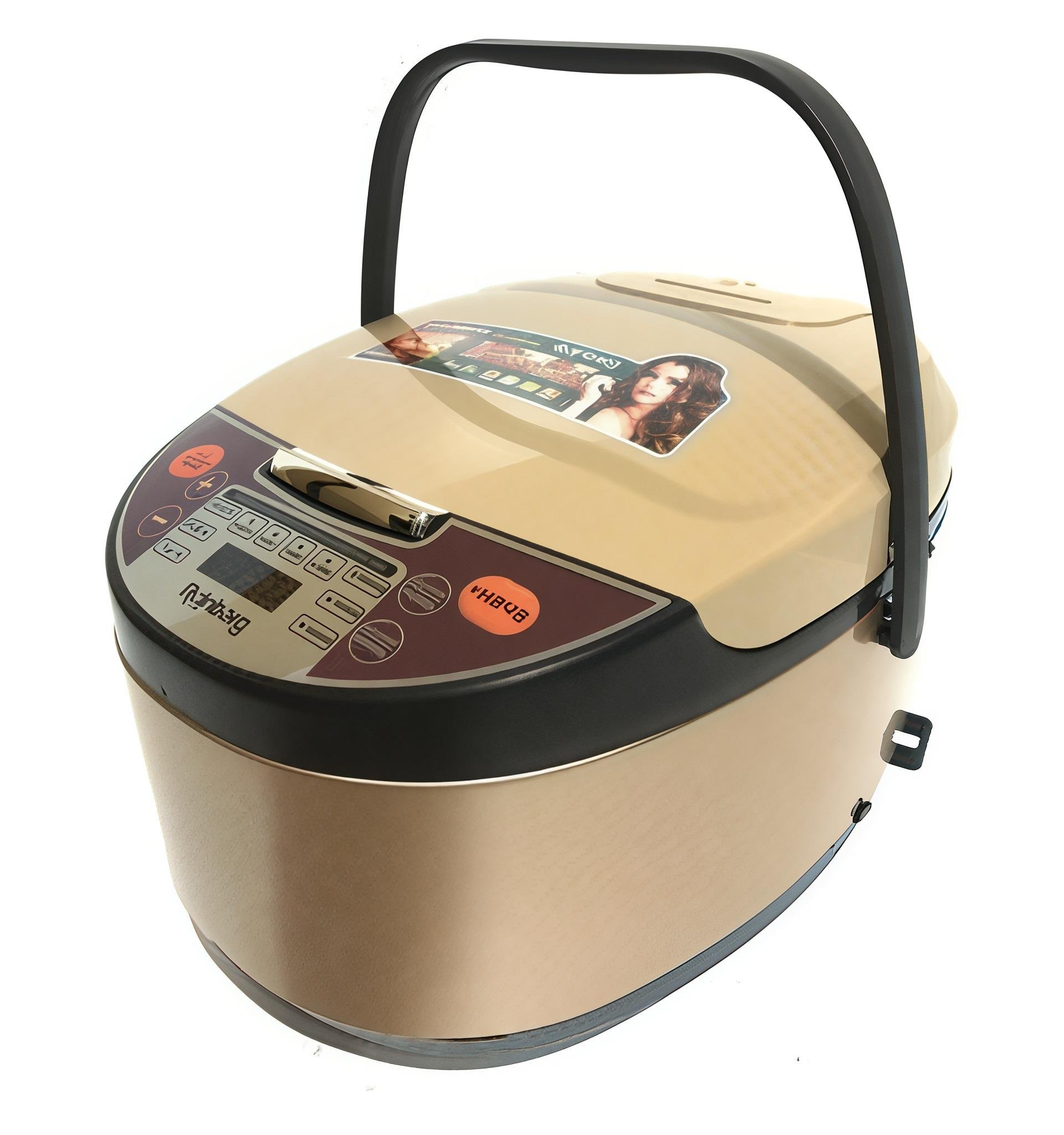 Мультиварка на 12 програм Rainberg RB-6207 з антипригарним покриттям 6 л 1500W Бежевий (54115411)
