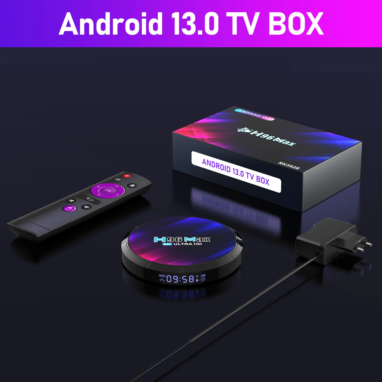 Смарт-приставка Android TV Box H96MAX 4 ГБ 64 ГБ Rom - фото 2