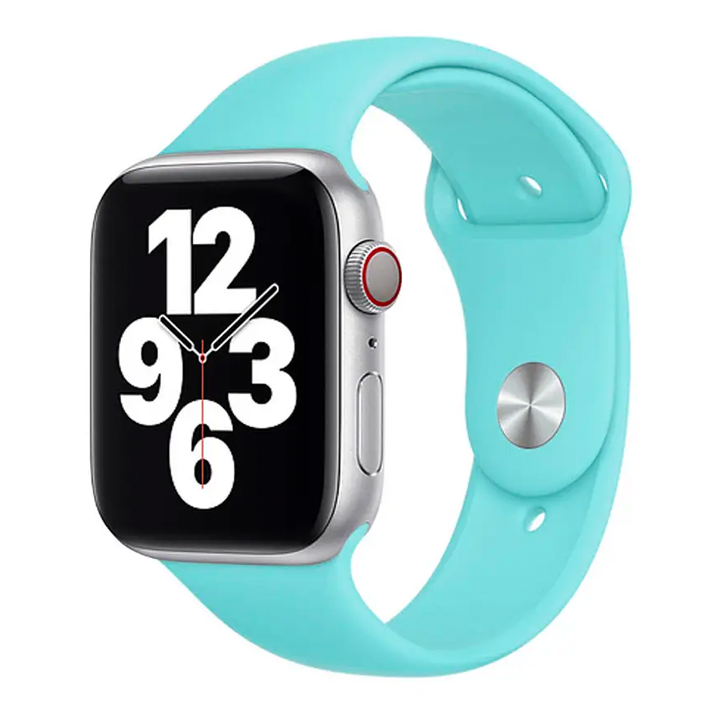 Ремешок CDK для Apple Watch 46 мм Series 10 M/L Silicone Sport Band Mint green (05531)