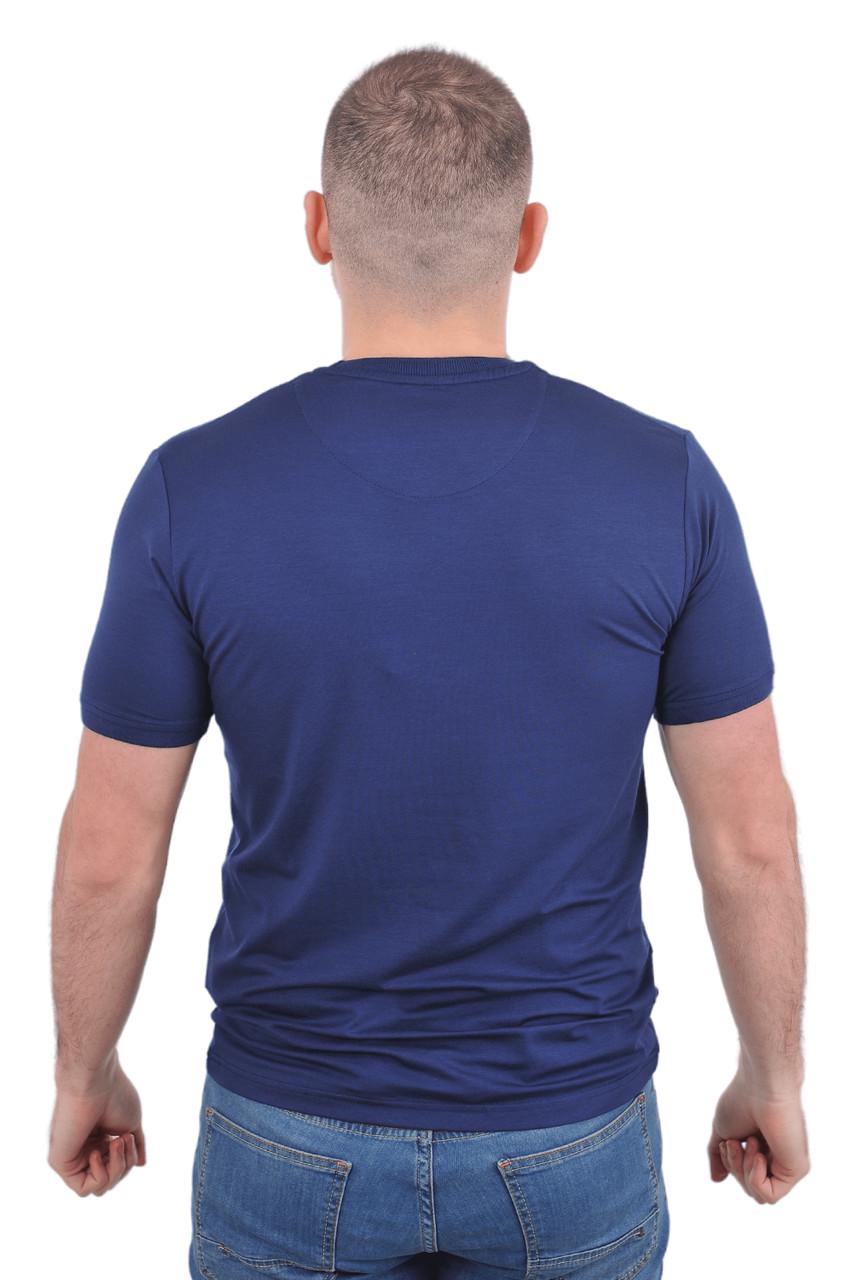 Футболка чоловіча Le Gutti 23-1543-16 M Темно-синій - фото 4 Футболка чоловіча Le Gutti 23-1543-16 M Темно-синій - фото 4