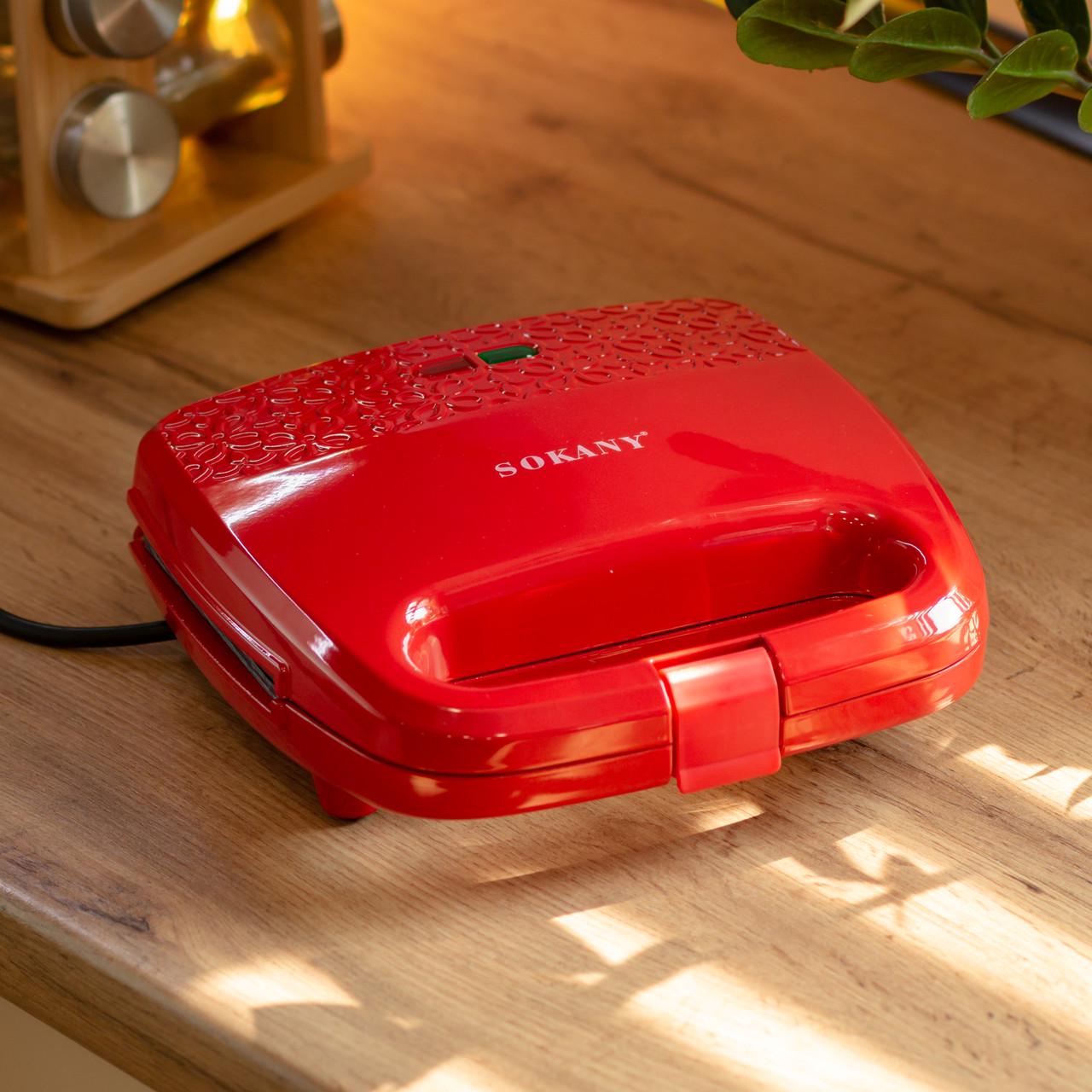 Сендвичница-бутербродница Sokany SK-08051 с антипригарным покрытием (7387) - фото 10 Сендвичница-бутербродница Sokany SK-08051 с антипригарным покрытием (7387) - фото 10