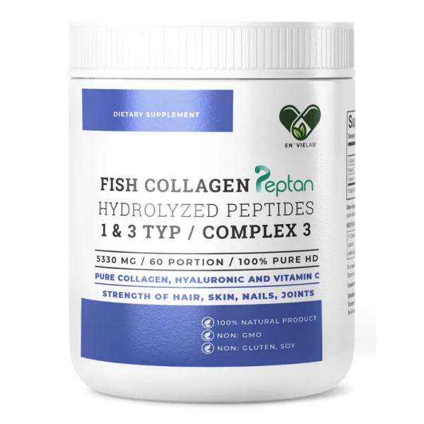 Коллаген Envie Lab Fish Collagen Complex 3 1&3 Type 320 г 60 порций Pure (000022285) Коллаген Envie Lab Fish Collagen Complex 3 1&3 Type 320 г 60 порций Pure (000022285)
