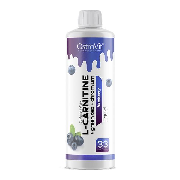 Жиросжигатель OstroVit L-Carnitine/Green Tea/Chromium Liquid 500 мл Черника