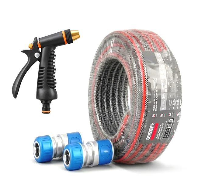 Комплект для полива SmartFlex шланг 1/2" 20 м/пистолет/2 коннектора