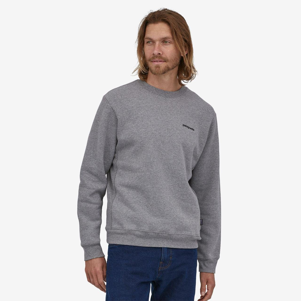 Світшот чоловічий Patagonia P-6 Logo Uprisal Crew Sweatshirt Gravel Heather XL (GLH39657-XL)