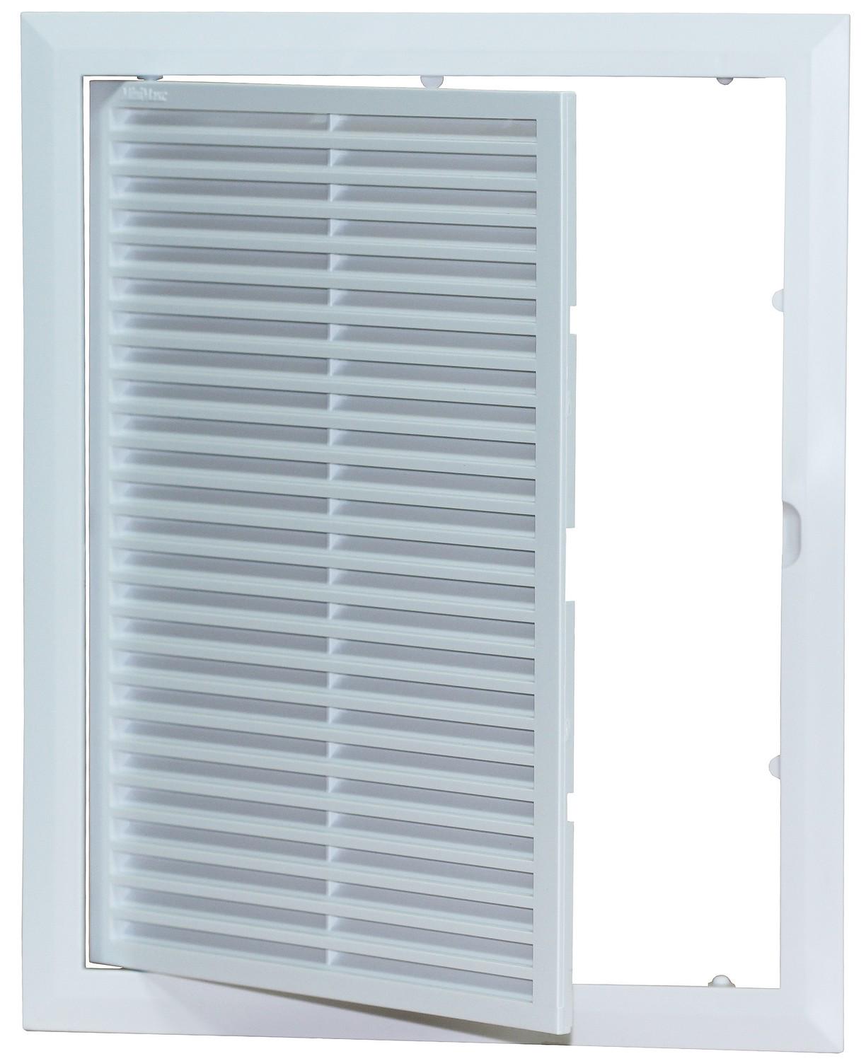 Дверца ревизионная MiniMax с решеткой 200x250 мм Белый (dr177)