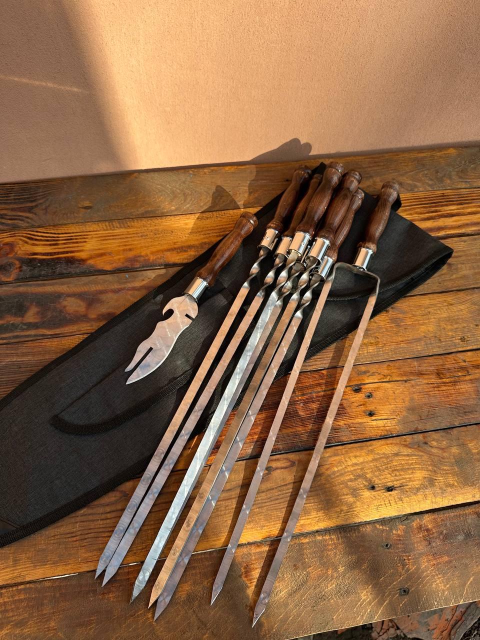 Комплект шампурів з чохлом 3 мм (2546513910) - фото 3 Комплект шампурів з чохлом 3 мм (2546513910) - фото 3