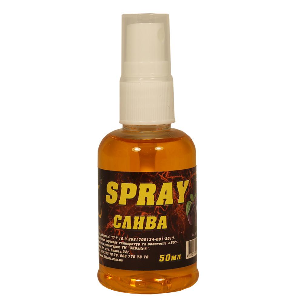 Спрей для насадок 3KBaits Слива 50 мл (3KB1542) - фото 1 Спрей для насадок 3KBaits Слива 50 мл (3KB1542) - фото 1