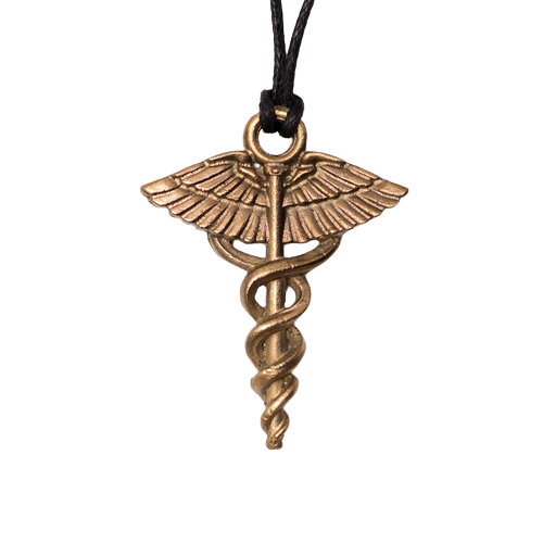 Амулет Amulets of the World Кадуцей 2,5x2,5x0,3 см Бронзовий (t07038)