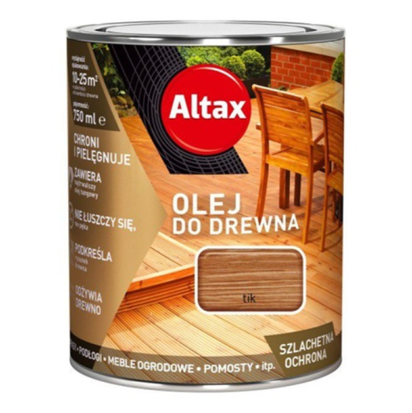 Олія для деревиний Altax тік 0,75 л Олія для деревиний Altax тік 0,75 л