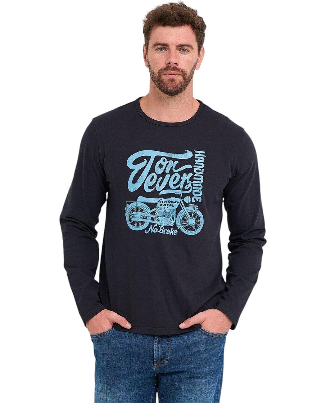 Футболка з довгим рукавом чоловіча Timeout 10173059.100 XXL Чорний (5942723102508)