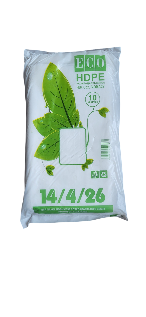 Полиэтиленовые пакеты фасовочный ЕКО 14/4х26 500 шт. (2806232040)