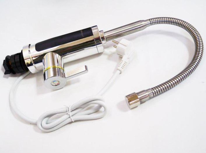 Кран водонагреватель Delimano rx-011-1 проточный гибкий с нижним подключением