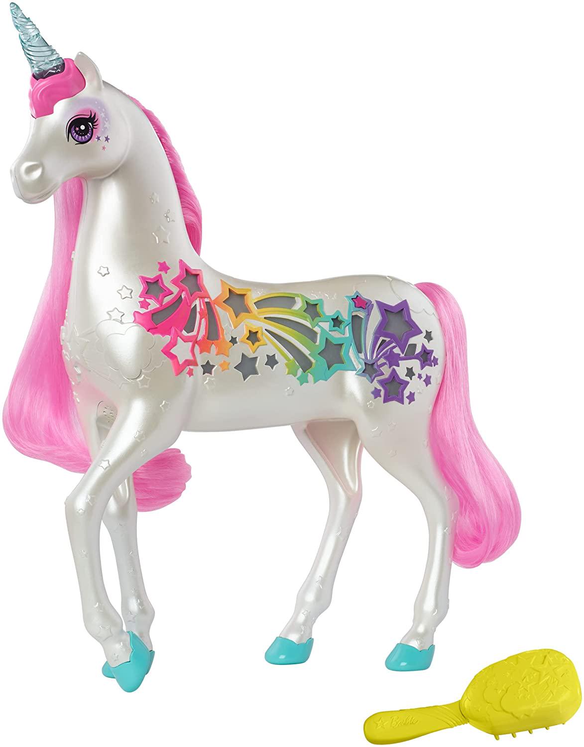 Інтерактивний блискучий єдиноріг Барбі Barbie Dreamtopia Brush 'n Sparkle Unicorn (GFH60)