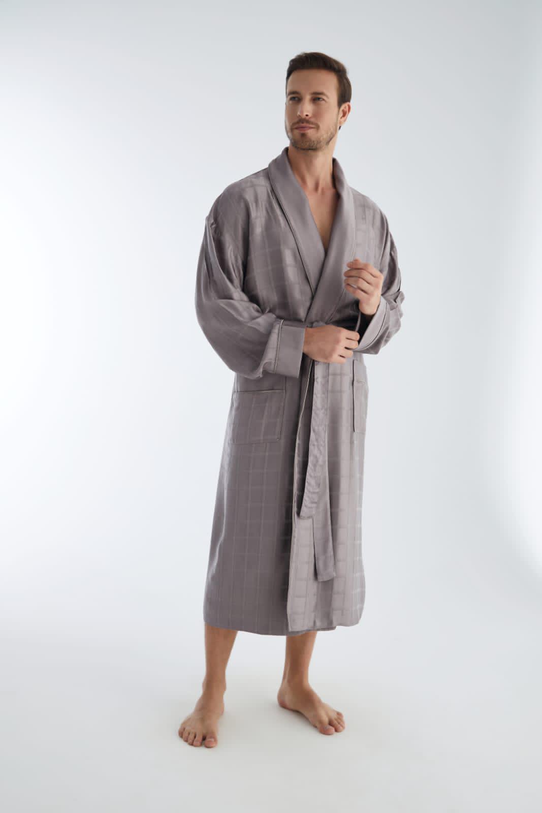 Халат мужской Nusa 12505 tas шелк XXL