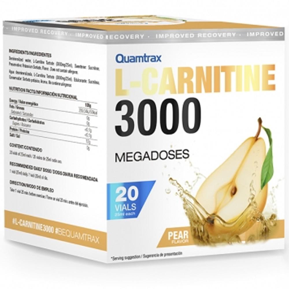 Карнитин L Quamtrax L-Carnitine 3000 Pear 20 vials
