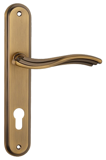 Дверная ручка под цилиндр Siba IMPERIA на планке 85 мм Кофейный матовый (Z26 3 85 85 (85))