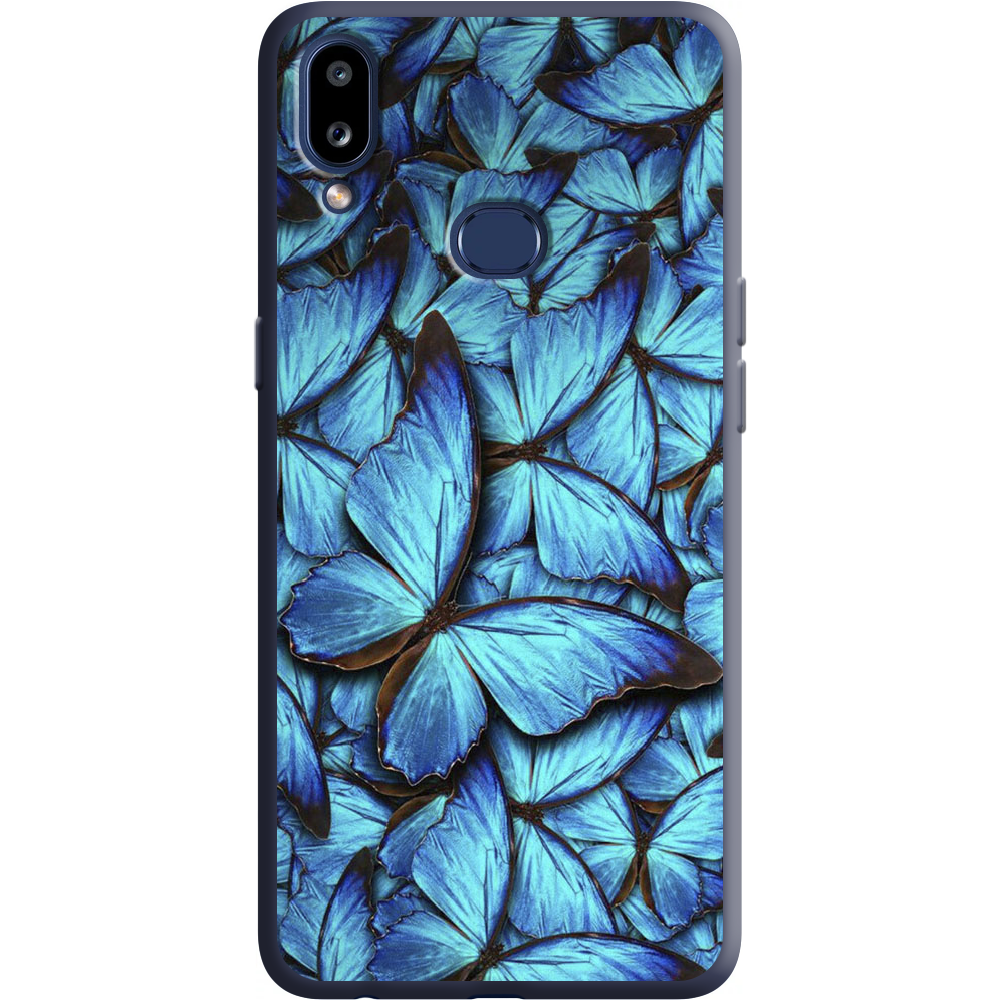 Чохол Boxface Samsung A107 Galaxy A10s Лазурні Метелики Синій силікон (37944-up1550-38657)