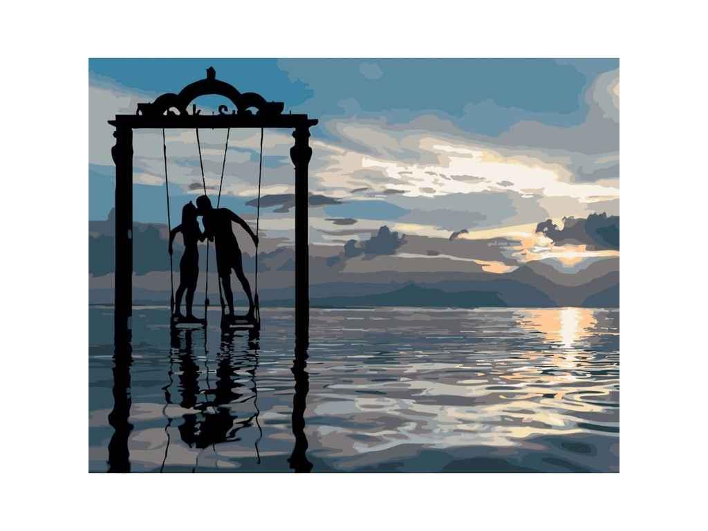 Картина по номерам Strateg Качели влюбленных 40х50 см (DY100)