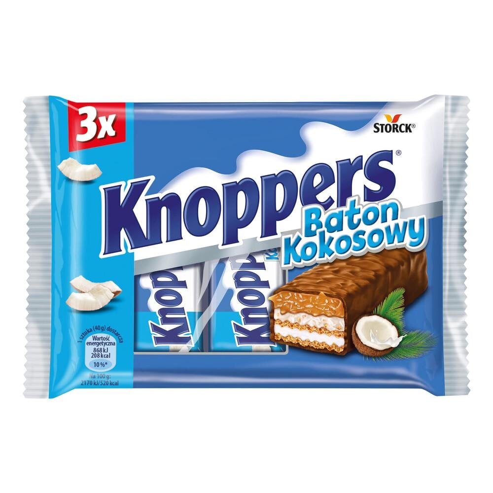 Вафельні батончики Knoppers Kokosowy 120 г (1667461570)