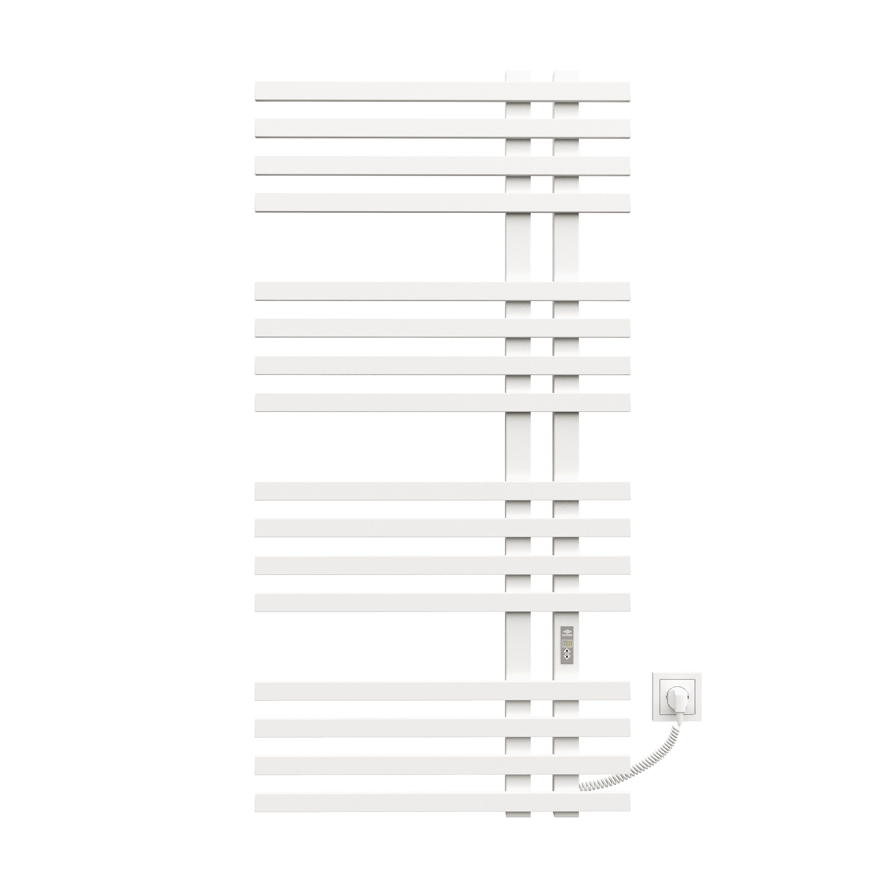 Полотенцесушитель KOSSER Браш 1200х600 мм ER с таймером Белый (ДБ03ERW)