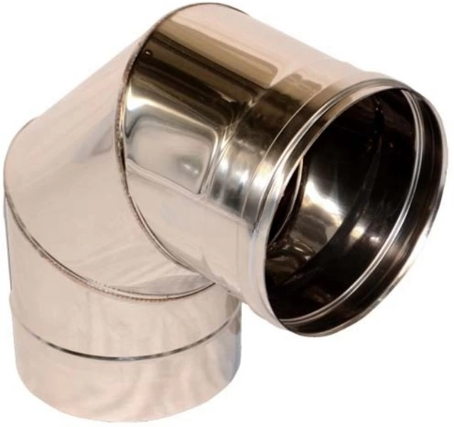 Коліно Versia-Lux нержавіюча сталь d 120 0-90° 0,5 мм (TK-2000000258577)