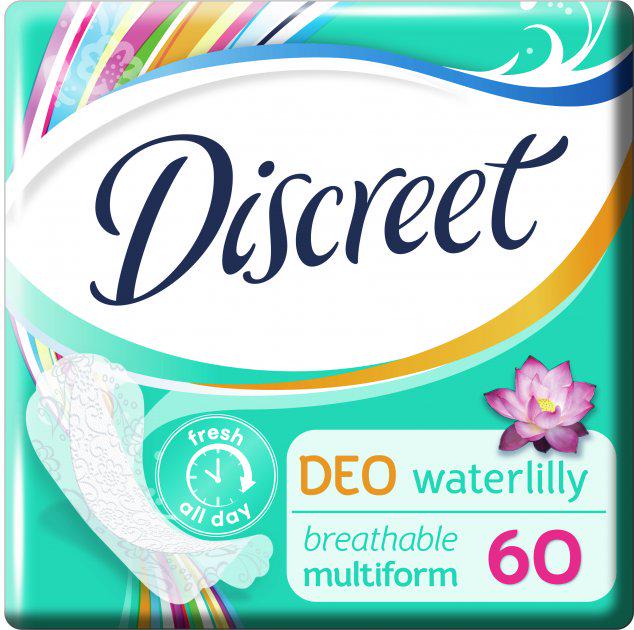 Прокладки щоденні гігієнічні Discreet Deo Water Lily мультиформ 60 шт. (12511)