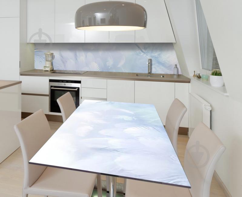 Наклейка 3Д виниловая на стол Zatarga «Лебединый пух» 650х1200 мм (Z184457/1st)