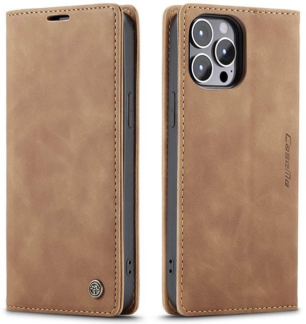 Чехол книжка с магнитом CaseMe для iPhone 13 Pro Max Brown (23999-30)