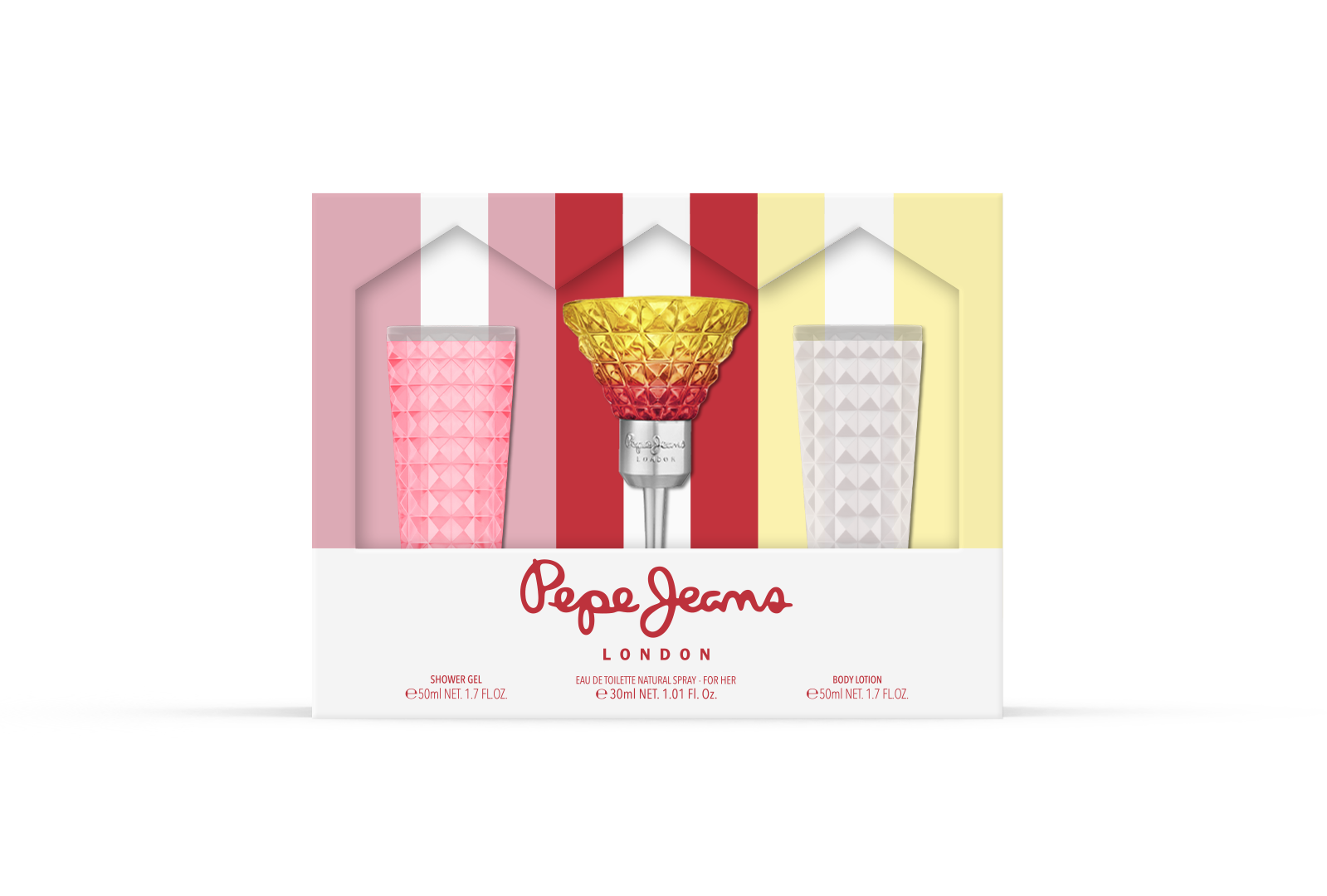 Парфюмированный набор Pepe Jeans туалетная вода для женщин Cocktail Edition 30 мл/лосьон для тела 50 мл/гель для душа 50 мл (PPJ107)