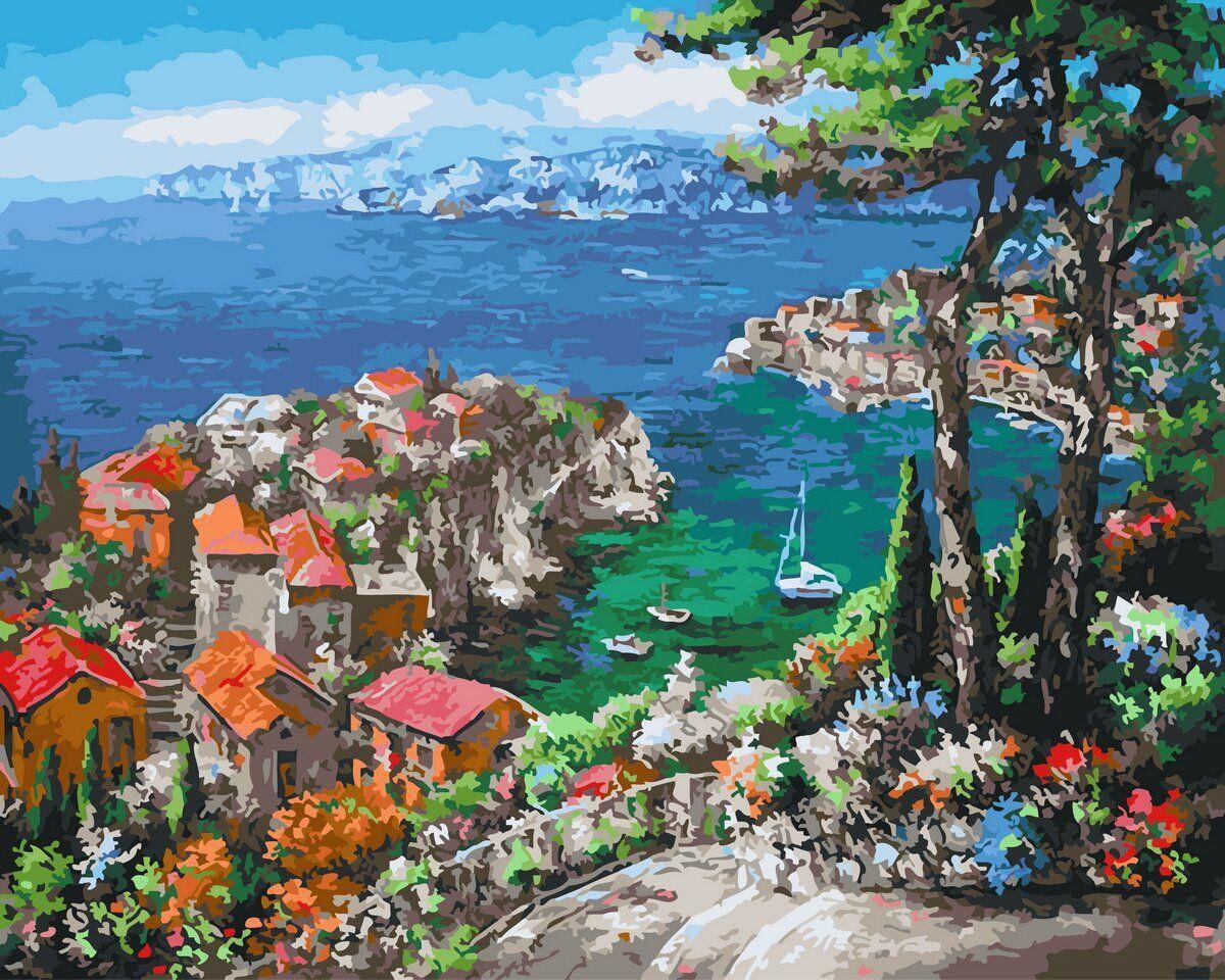 Картина по номерам Brushme Лазурный берег 40х50 см (BRM27235)