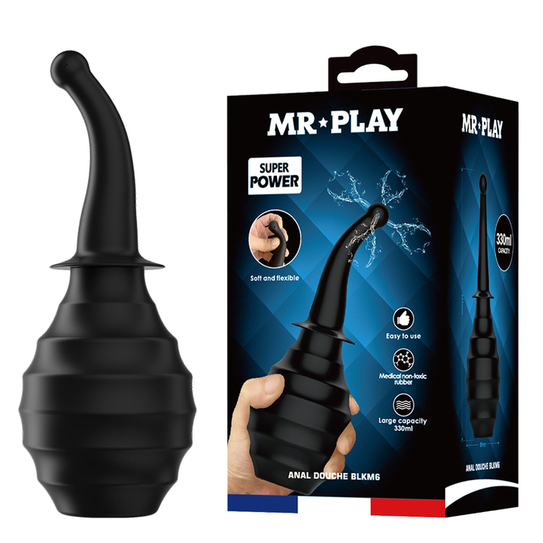 Анальный душ с гибким носиком Pretty Love MR PLAY 330 мл Черный (QX-005-MR)
