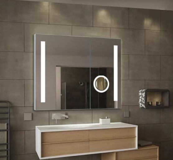 ᐉ Зеркало для ванной комнаты с подсветкой LED Mirror Верона с линзой и ...