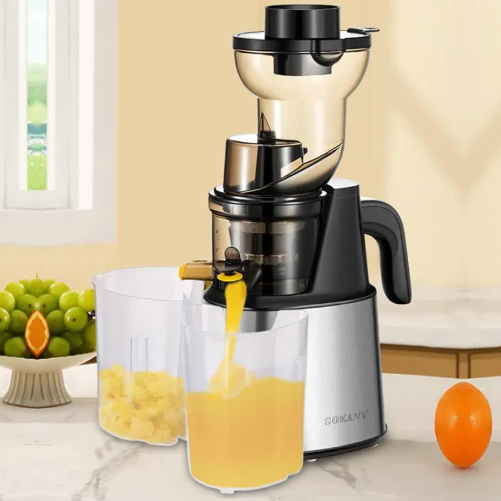 Соковитискач Sokany SK-01010 2в1 з насадками для приготування домашнього морозива 800 Вт (28219979) - фото 2 Соковитискач Sokany SK-01010 2в1 з насадками для приготування домашнього морозива 800 Вт (28219979) - фото 2