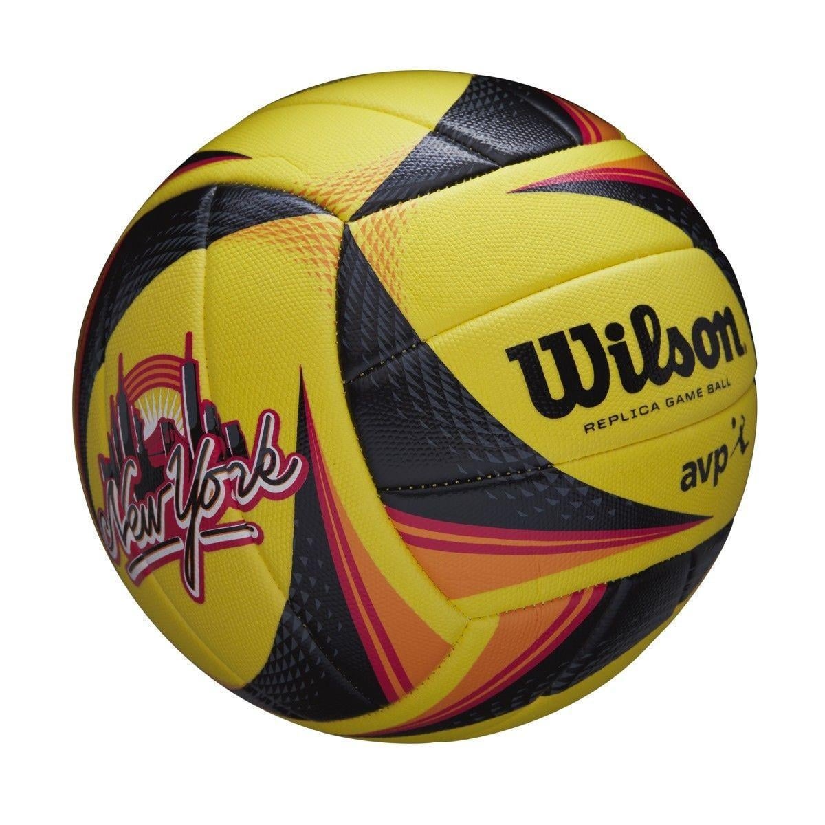 М'яч волейбольний Wilson OPTX AVP REPLICA YELLOW/BK/RD р. 5 (WTH01020XB 5) - фото 4