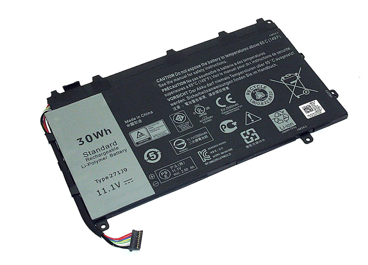 Аккумулятор для ноутбука Dell 271J9 Latitude 13 7000 11,1 V 2700 mAh OEM Black (074809)