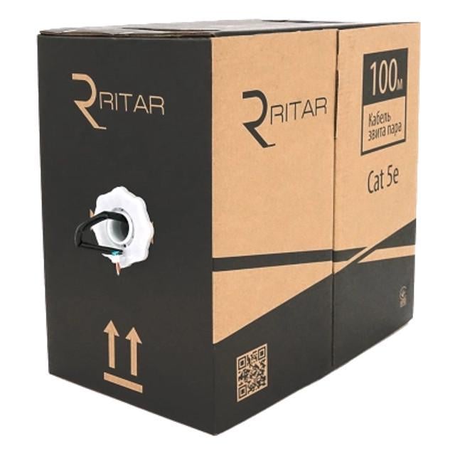 Кабель Ritar зовнішній КНПЕ FTP CCA 4x2x0,51 4p 24 AWG ПЕ 100 м (2939638814)