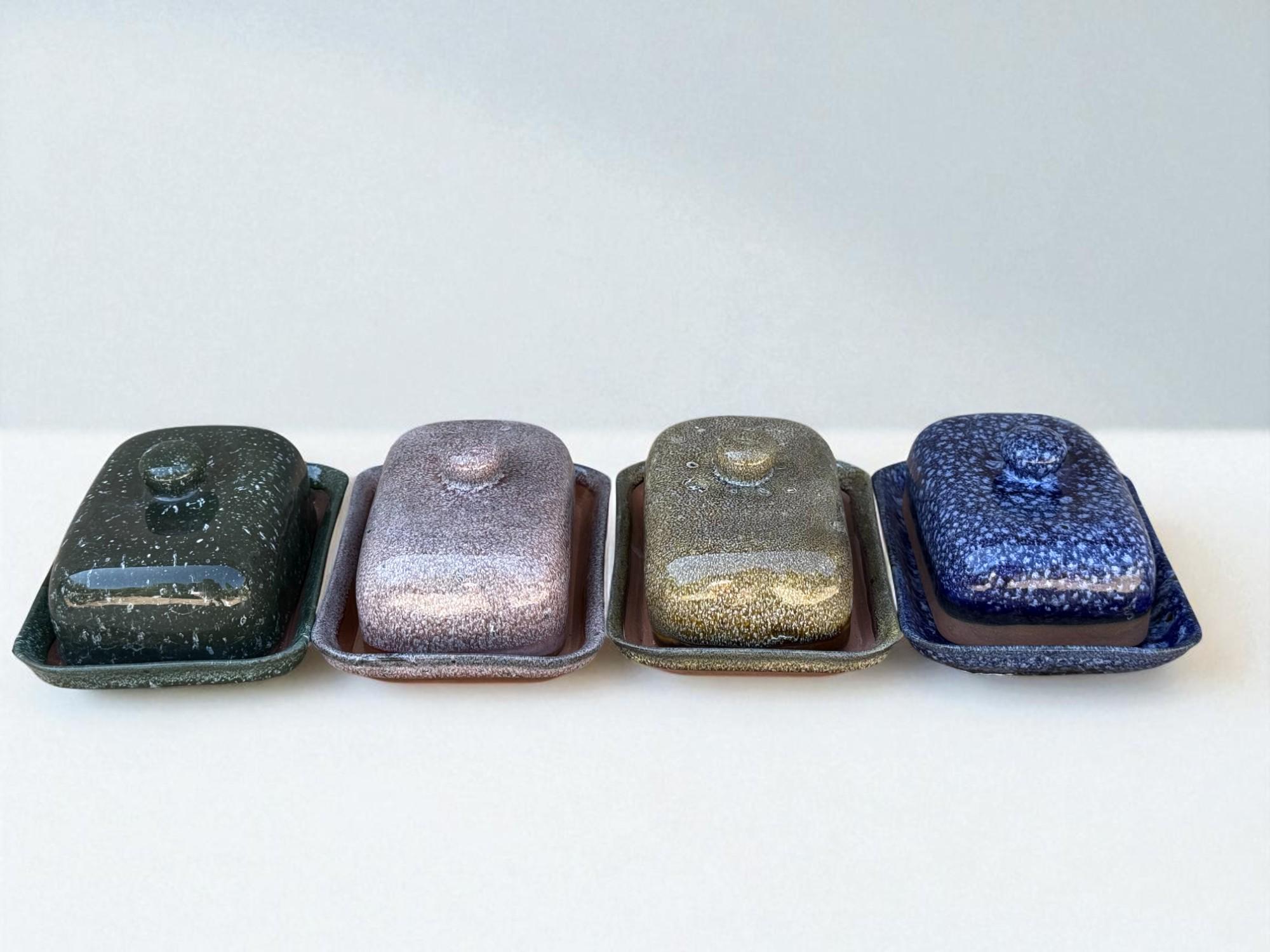 Набор масленок для сливочного масла с крышкой 4 шт. (28833544) - фото 2 Набор масленок для сливочного масла с крышкой 4 шт. (28833544) - фото 2