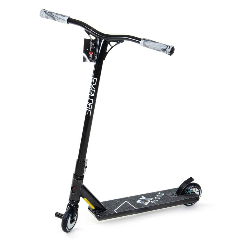 Трюковый самокат Explore Spade Deluxe с пегой Черный