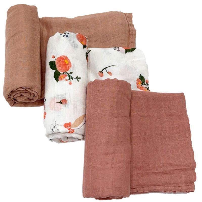 Набор органических пеленок Lovely Svi 3 шт. мягкие/дышащие ХL 110x115 см Зайчики