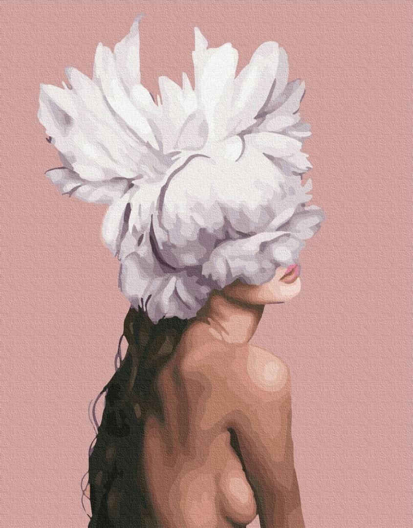 Картина по номерам Brushme PGX36698 Она-цветок 40x50 см (1296658951)