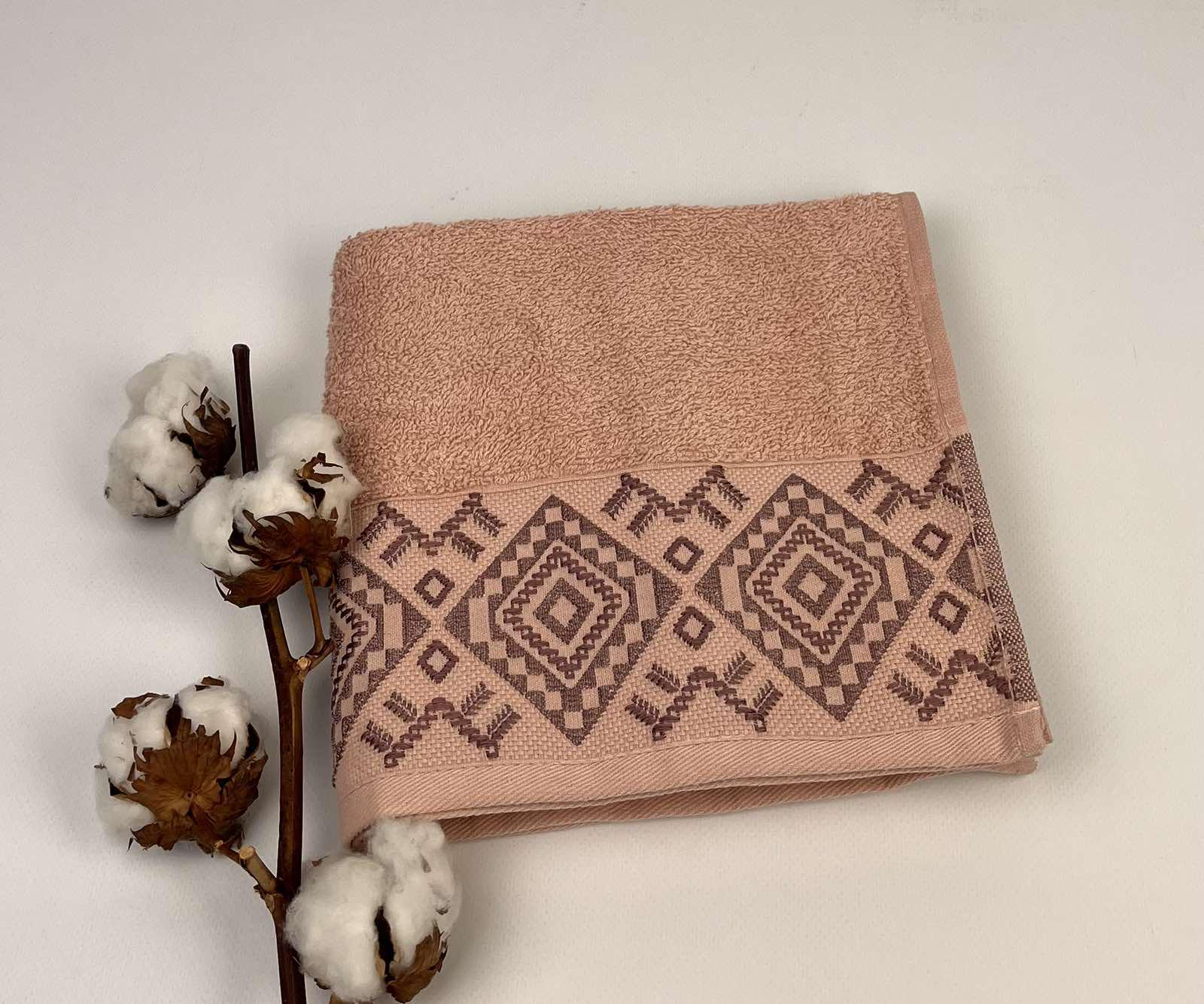 Полотенце Altinbasak Pera Freya 50x90 см Персиковый (CN28120) - фото 1 Полотенце Altinbasak Pera Freya 50x90 см Персиковый (CN28120) - фото 1